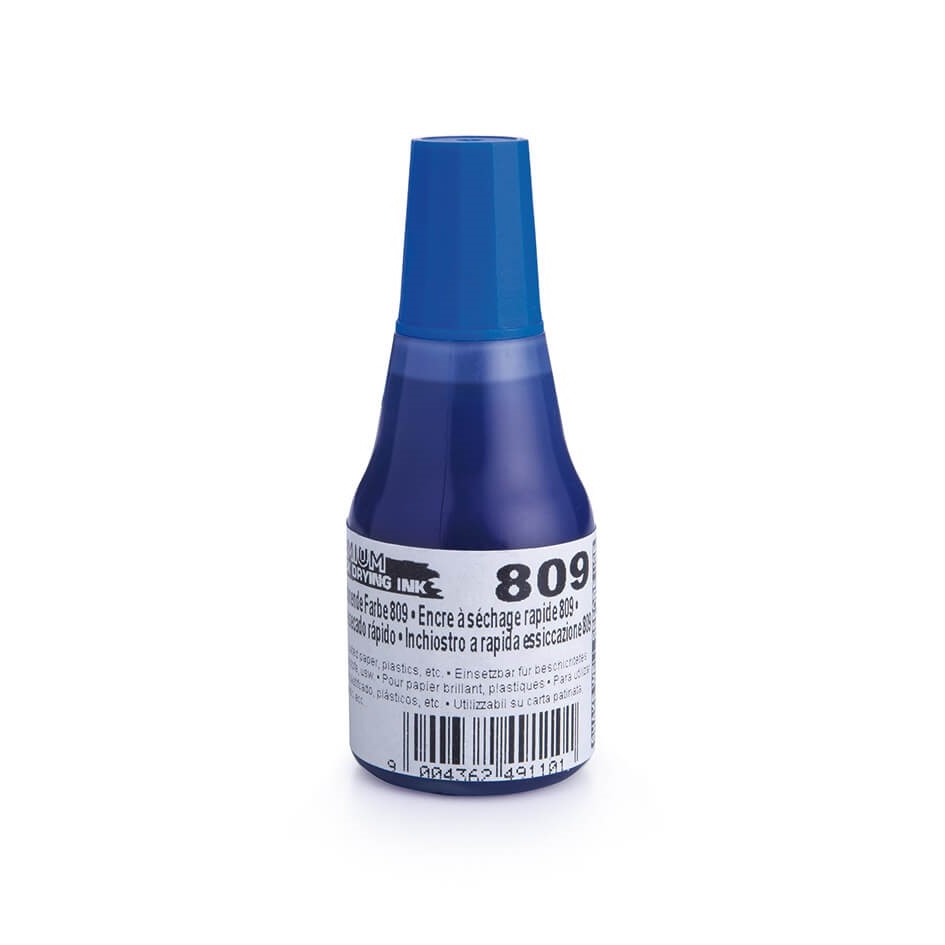 Barva razítková rychleschnoucí Colop 809, 25ml, modrá