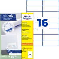 Samolepící etikety Ultragrip 105 x 37 mm 220 listů A4 3484-200