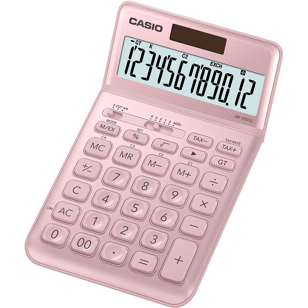 Kalkulačka Casio JW 200SC PK, růžová