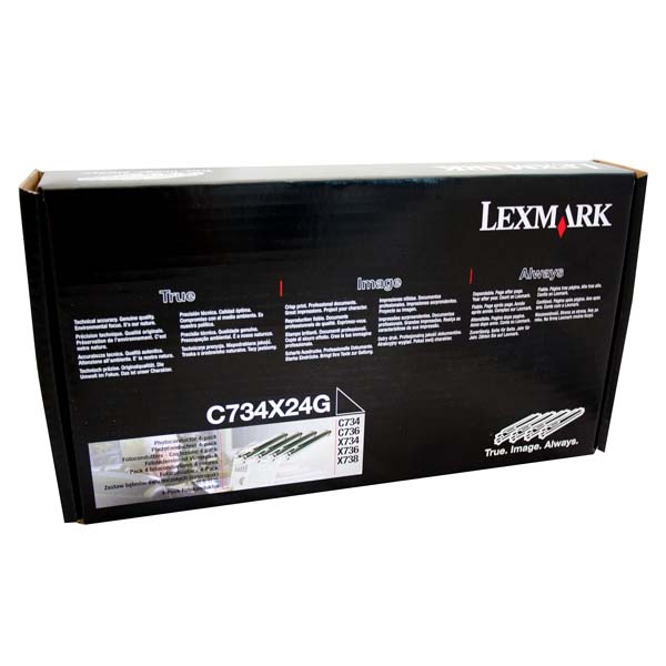 Photoconductor Lexmark C734, C736, X734, X736, X738, C734X24G, 4-pack, originál