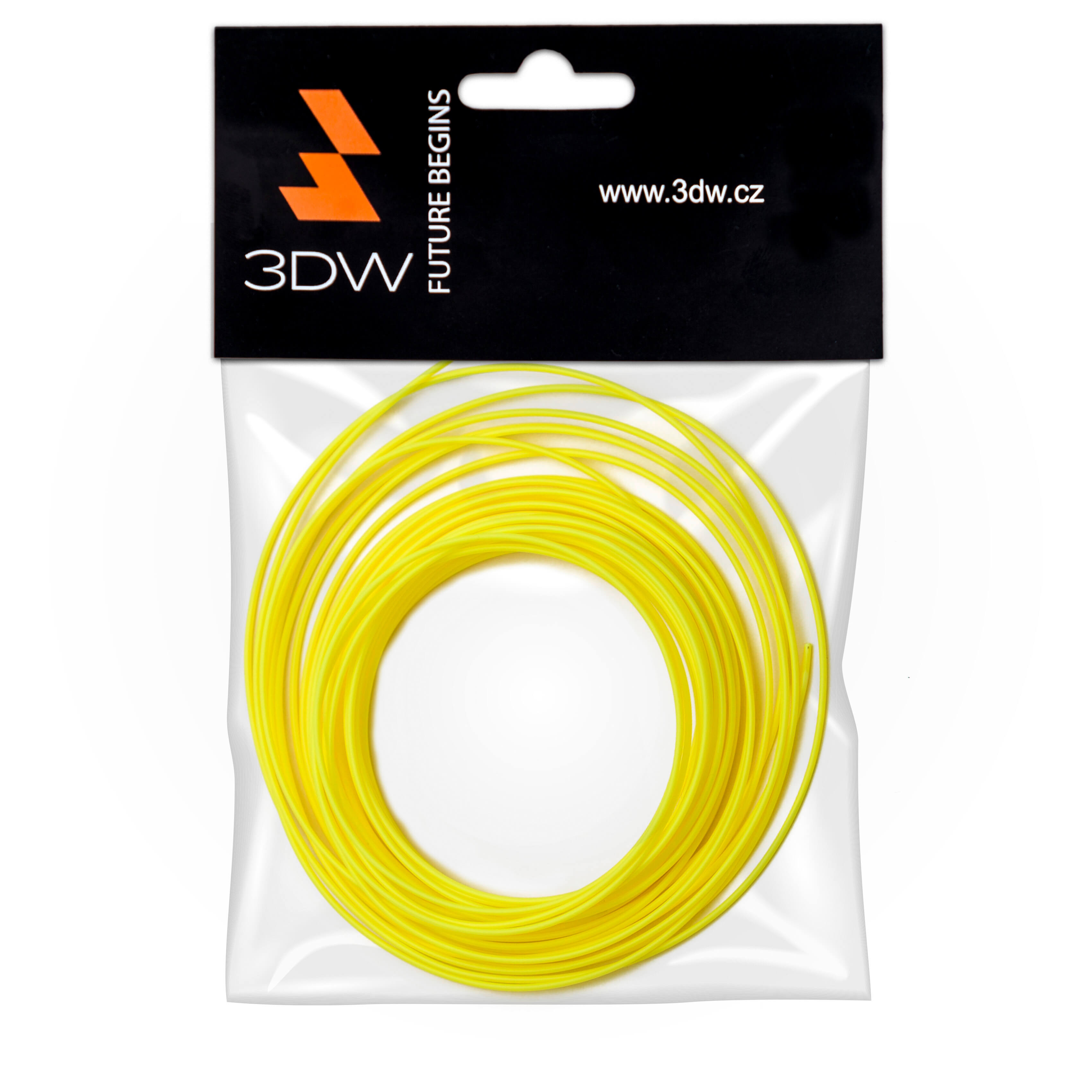 Tisková struna 3DW (filament) HiPS, 1,75mm, 10m, žlutá, 200-230°C