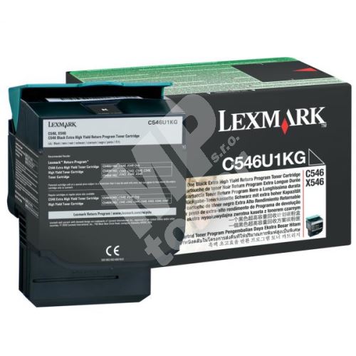 Toner Lexmark C546/X546, C546U1KG, return, originál 1
