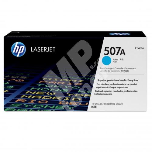 Toner HP CE401A, cyan, 507A, originál 1