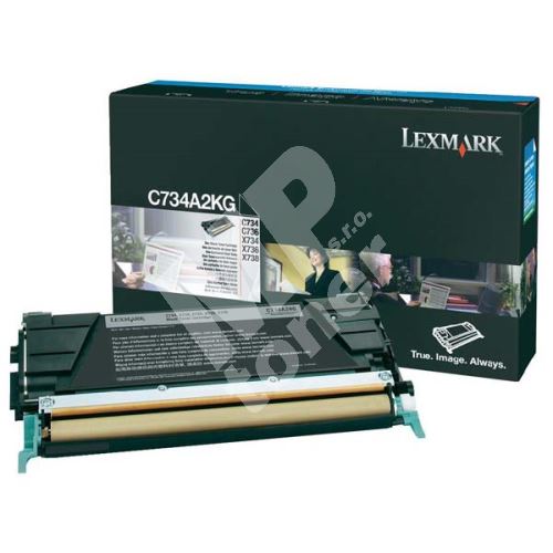 Toner Lexmark C734/C736/X734/X736, C734A2KG, originál 1