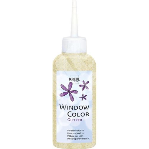 Barva na sklo Kreul Window Color, Glitter-Gold, 80ml 1