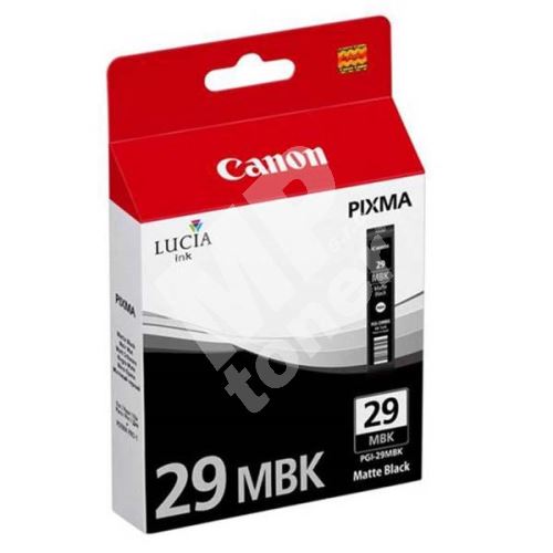 Cartridge Canon PGI-29 MBK, 4868B001, matte black, originál 1