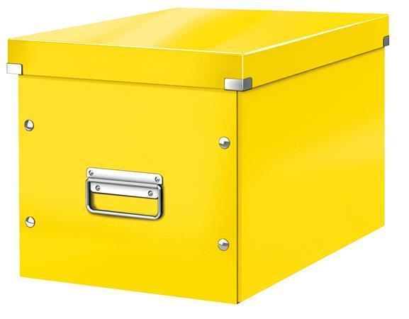 Krabice Leitz Click & Store WOW, žlutá, velká, čtvercová