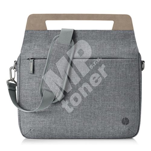 Taška na notebook HP 14 , Aktovka HP Renew Slim, šedá z polyesteru 1