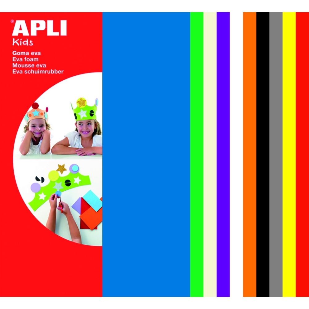 Pěnovka Apli, 200 x 300 mm, mix barev, 10 ks
