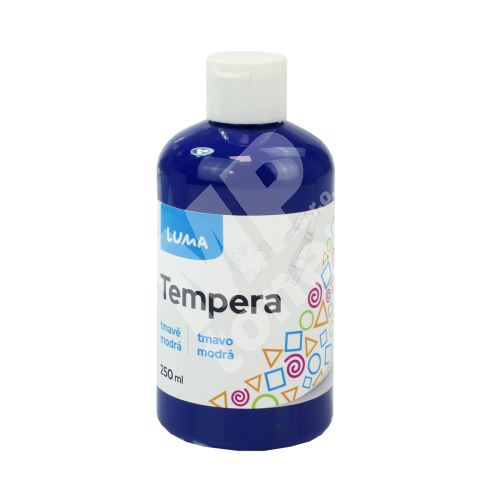 Barvy temperové Luma, 250ml, tmavě modrá 1