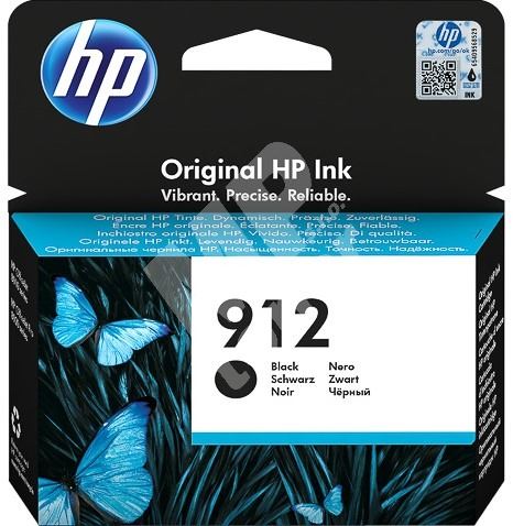 Cartridge HP 3YL80AE, black, 912, originál 1