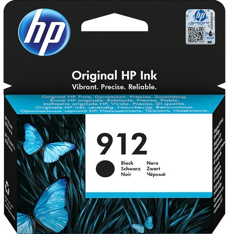 Inkoustová cartridge HP 3YL80AE, Officejet 8012, 8013, 8014, black, 912, originál
