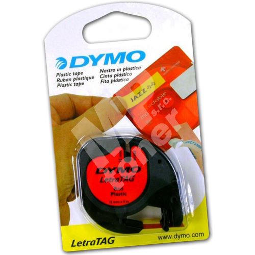 Páska Dymo LetraTag 12mm x 4m plastová červená, 59424, S0721580 1