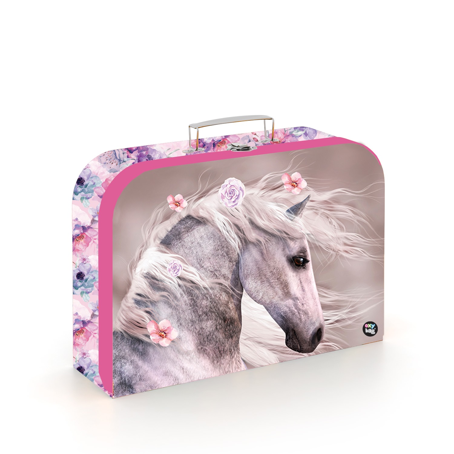 Kufřík lamino 34 cm Kůň Romantic, růžová