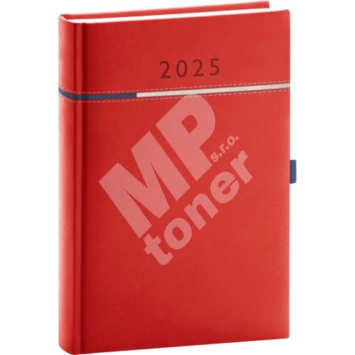 Denní diář Notique Tomy 2025, červeno-modrý, 15 x 21 cm 1