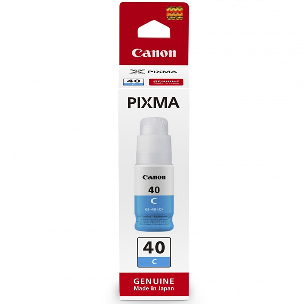 Inkoustová cartridge Canon GI-40 C, Pixma G5040, cyan, 3400C001, originál