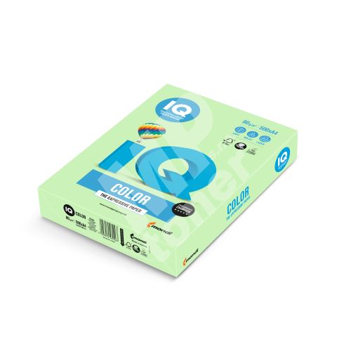 Barevný papír IQ MG 28 A4 80g zelená 1bal/500ks 1
