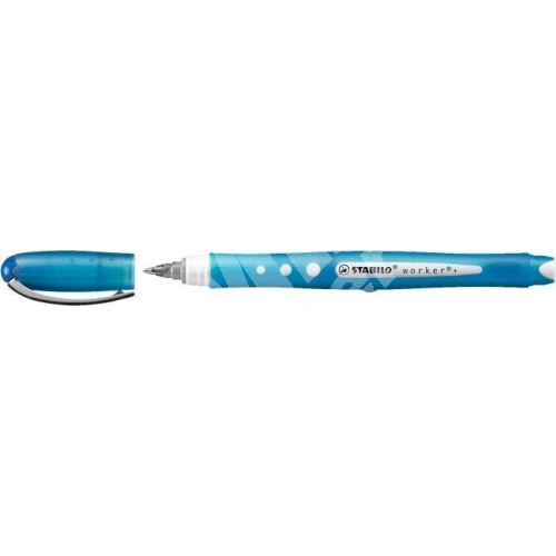 Kuličkové pero Stabilo Worker + Colorful, 0,5 mm, modré 1