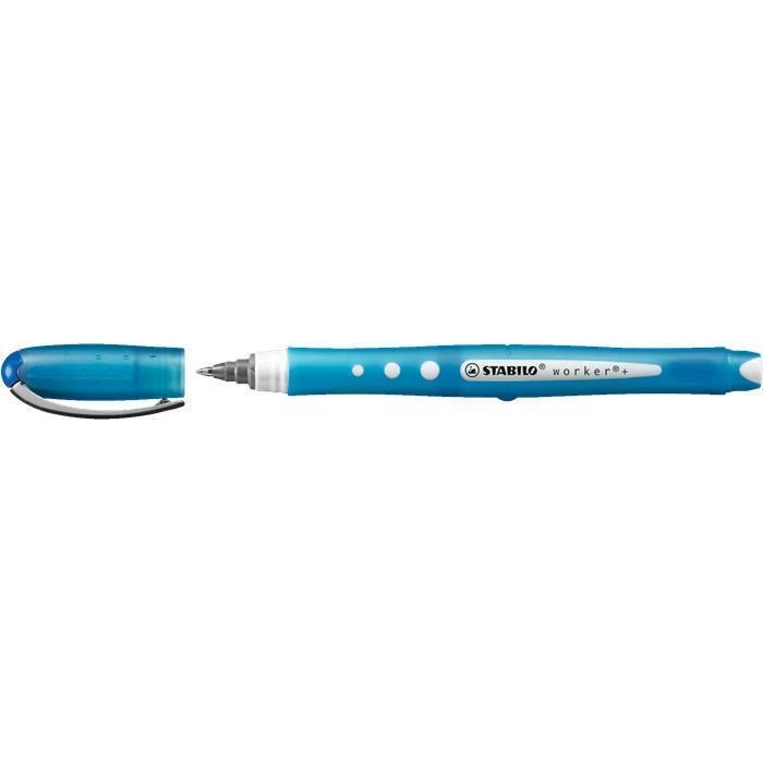 Kuličkové pero Stabilo Worker + Colorful, 0,5 mm, modré