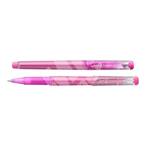 Gumovatelné pero s víčkem Uni UF-222, růžové 1