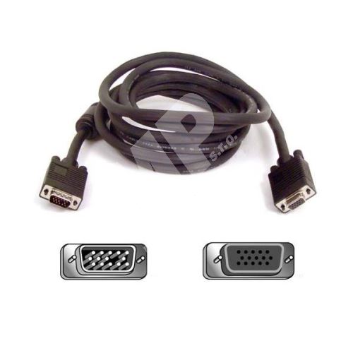 Kabel k monitoru SVGA, 15M/15F, 2m, (15 pin), ferritové stínění, LOGO 1