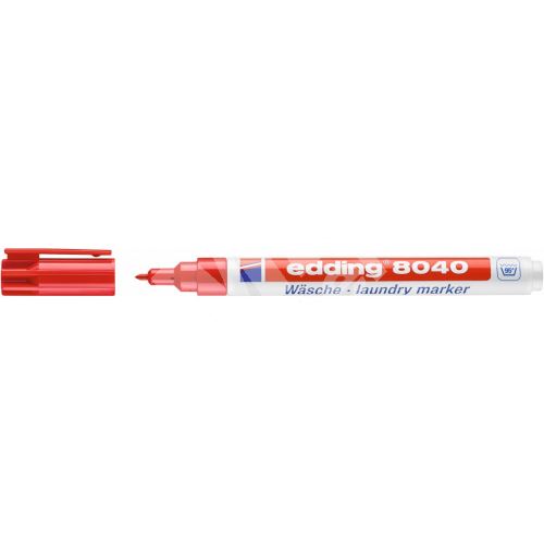 Popisovač Edding 8040 na prádlo, červený 2