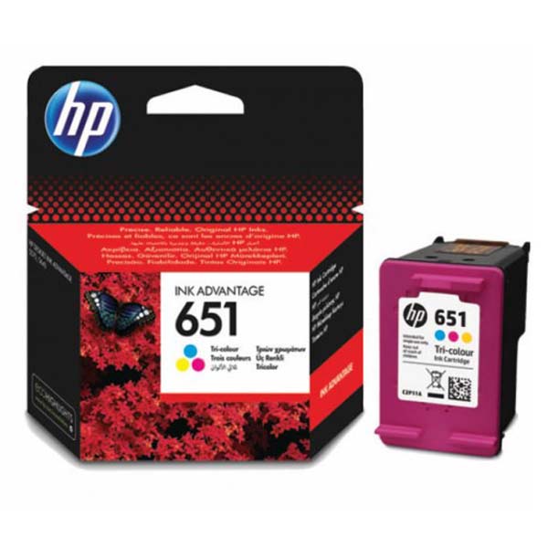 Inkoustová cartridge HP C2P11AE, DeskJet IA 5645, IA 5575, color, No.651, originál