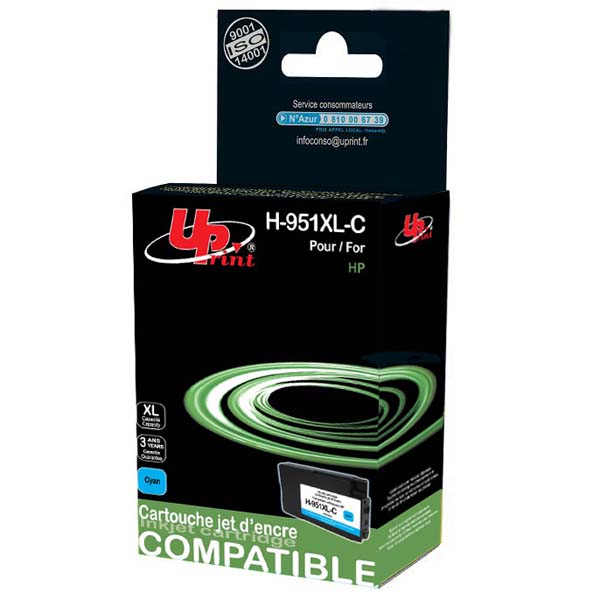 Kompatibilní cartridge HP CN046AE, cyan, No.951XL, UPrint
