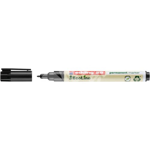 Permanentní popisovač Edding 25 Ecoline, tenký hrot, černá 1