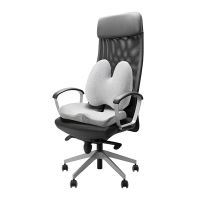 Ergonomický set bederní opěrky a podsedáku Powerton, paměťová pěna, šedý 9 (8)