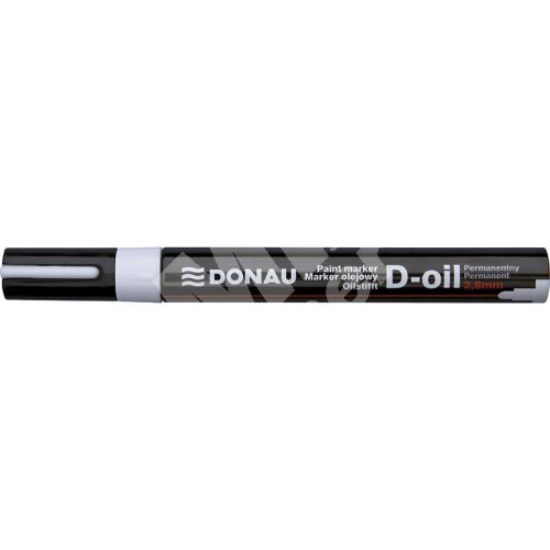 Donau D-oil lakový popisovač, 2,8 mm, bílý 1