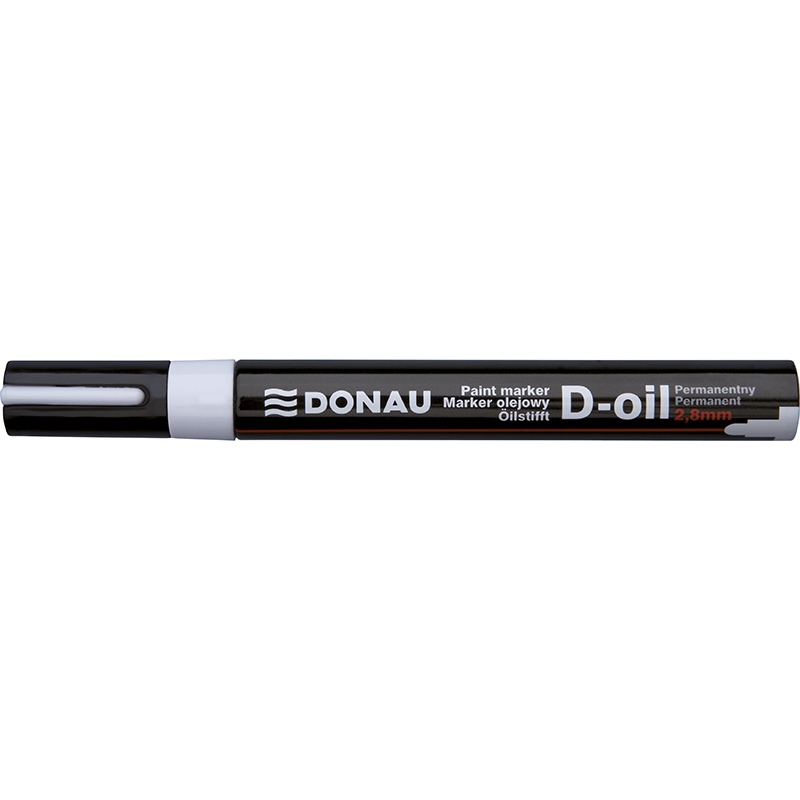 Lakový popisovač Donau D-oil, 2,8 mm, bílý