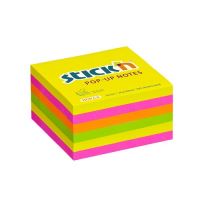 Samolepicí kostka Stick'n POP-UP, neon mix, 6 x 100 lístků, 76 x 76 mm
