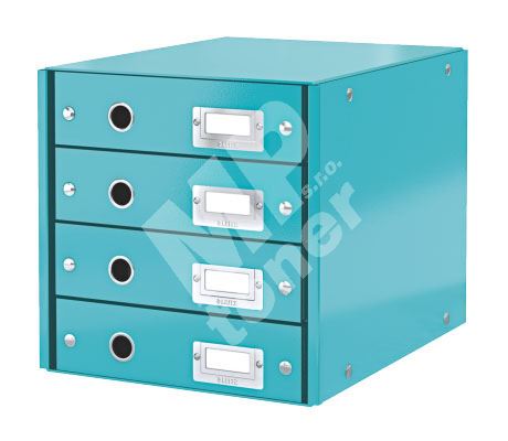 Zásuvkový archivační box Leitz Click-N-Store, 4 zásuvky, ledově modrý 1