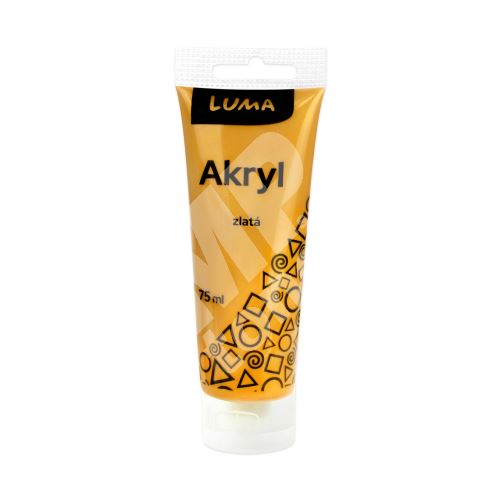 Barvy akrylové Luma, Metal zlatá, 75ml 1