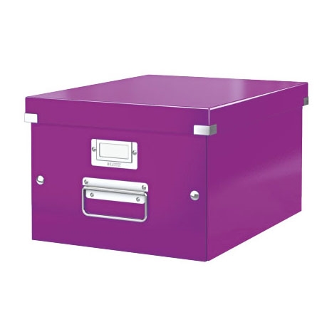 Úložná krabice Leitz Click & Store WOW (A4), purpurová