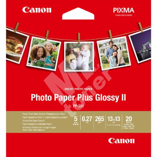 Fotopapír Canon Photo Paper Plus Glossy II, lesklý, 13x13cm, 265 g/m2, 20 ks 1