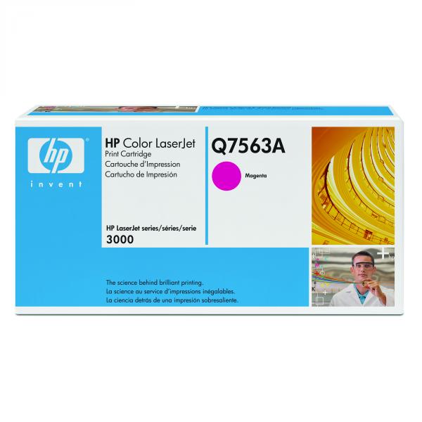 Toner HP Q7563A, Color LaserJet 3000, magenta, originál