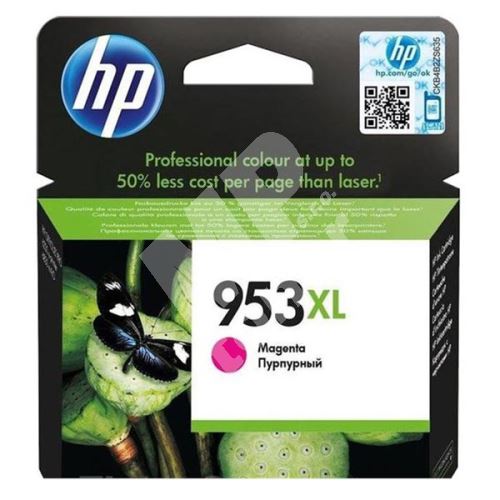 Cartridge HP F6U17AE, magenta, No.953XL, originál 1
