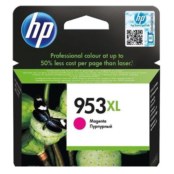 Inkoustová cartridge HP F6U17AE, OfficeJet Pro 8200, magenta, No.953XL, originál