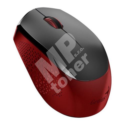 Myš Genius NX-8000S, 1600DPI, 2.4 [GHz], optická, 3tl., bezdrátová USB, černo-červená 1