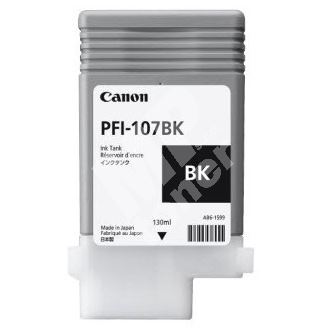 Cartridge Canon PFI-107BK, black, 6705B001, originál 1