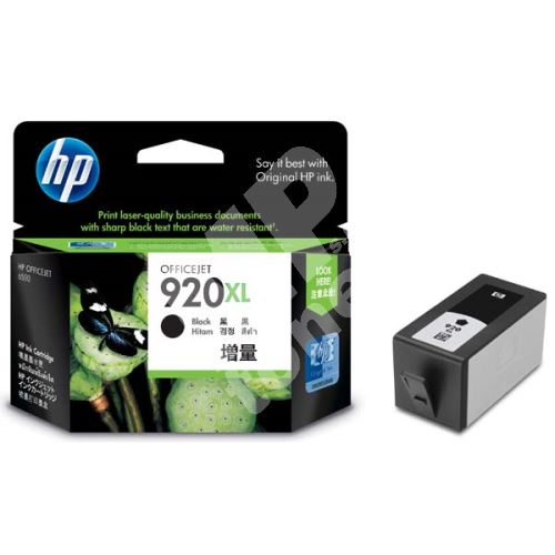 Cartridge HP CD975AE, black, No. 920XL, originál 1