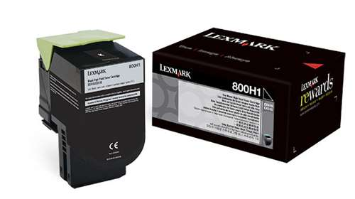 Toner Lexmark 80C0H10, CX410, black, originál