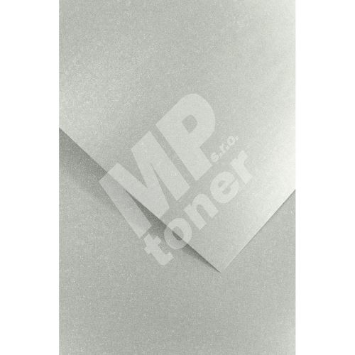 Ozdobný papír Millenium, stříbrný, 180g, 20ks 1