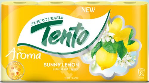 Tento Fresh Aroma Sunny Lemon parfémovaný toaletní papír 2 vrstvý 156 útržků 8 kusů 1