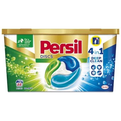 Persil Discs Regular 4v1 kapsle na praní bílého a stálobarevného prádla box 22 dávek 550g