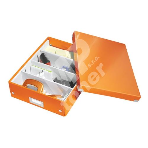 Archivační organizační box Leitz Click-N-Store M (A4), oranžový 1