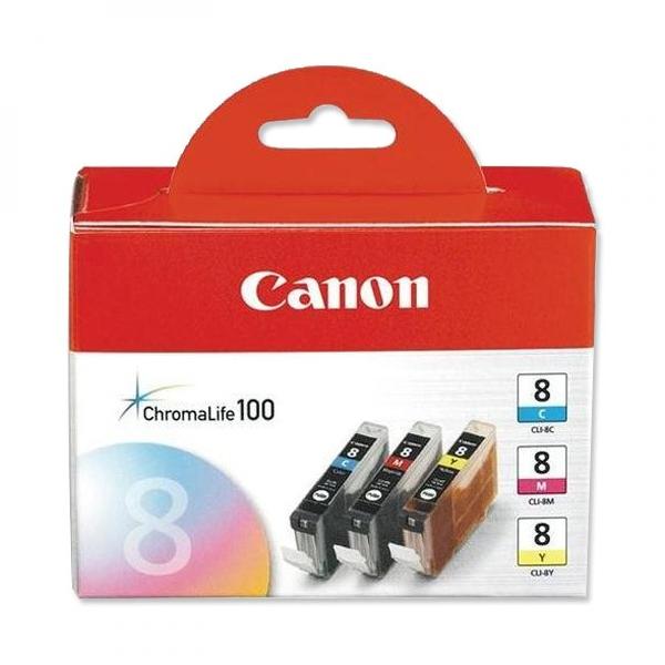 Inkoustová cartridge Canon CLI-8 CMY, iP4200, iP5200, iP5200R, MP500, MP800, originál