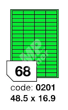Samolepící etikety Rayfilm Office 48,5x16,9 mm 300 archů, matně zelená, R0120.0201D 1
